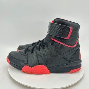 Nike Air Shark Trainer Premium Ostrich Men Size 12 599447-001 Black Red Shoes